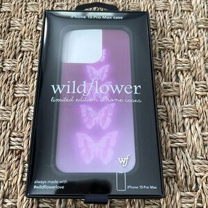 Wildflower butterfly iPhone Case iPhone 15 pro max case